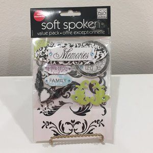 Me & My Big Ideas Soft Spoken Scrapbooking "Memories" Stickers